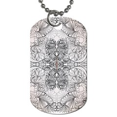 Mono Repeats Dog Tag (two Sides) by kaleidomarblingart