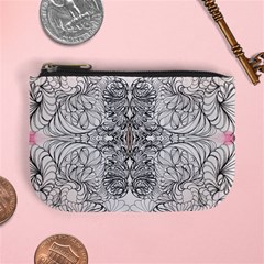 Mono Repeats Mini Coin Purse by kaleidomarblingart