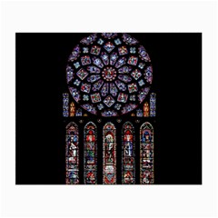 Chartres-cathedral-notre-dame-de-paris-amiens-cath-stained-glass Small Glasses Cloth (2 Sides) by Sudhe