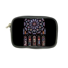 Chartres-cathedral-notre-dame-de-paris-amiens-cath-stained-glass Coin Purse by Sudhe