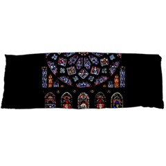 Chartres-cathedral-notre-dame-de-paris-amiens-cath-stained-glass Body Pillow Case Dakimakura (two Sides) by Sudhe