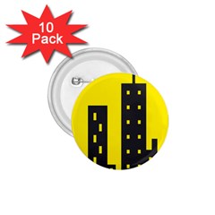 Skyline-city-building-sunset 1 75  Buttons (10 Pack) by Sudhe