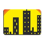 Skyline-city-building-sunset Small Doormat  24 x16  Door Mat