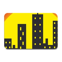 Skyline-city-building-sunset Plate Mats by Sudhe