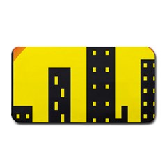 Skyline-city-building-sunset Medium Bar Mats by Sudhe