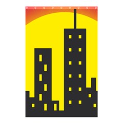 Skyline-city-building-sunset Shower Curtain 48  X 72  (small)  by Sudhe