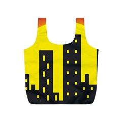 Skyline-city-building-sunset Full Print Recycle Bag (s) by Sudhe