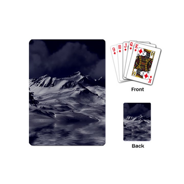 Mountain-snow-night-cold-winter Playing Cards Single Design (Mini)