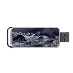 Mountain-snow-night-cold-winter Portable Usb Flash (two Sides) by Sudhe