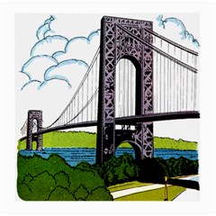 Bridge-vintage-clip-art-color Medium Glasses Cloth (2 Sides) by Sudhe