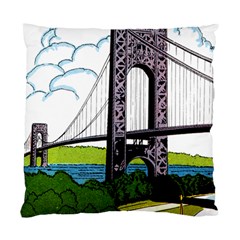 Bridge-vintage-clip-art-color Standard Cushion Case (two Sides) by Sudhe