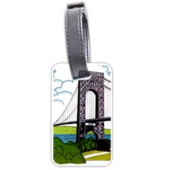 Bridge-vintage-clip-art-color Luggage Tag (one Side) by Sudhe