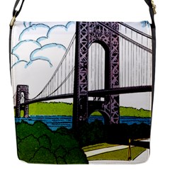 Bridge-vintage-clip-art-color Flap Closure Messenger Bag (s)