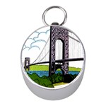 Bridge-vintage-clip-art-color Mini Silver Compasses Front