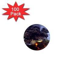 Landscape-volcano-eruption-lava 1  Mini Magnets (100 Pack)  by Sudhe