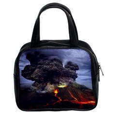 Landscape-volcano-eruption-lava Classic Handbag (two Sides) by Sudhe