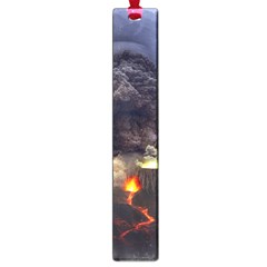 Landscape-volcano-eruption-lava Large Book Marks by Sudhe