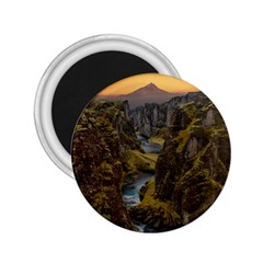 Landscape-cannon-river-mountain 2.25  Magnets