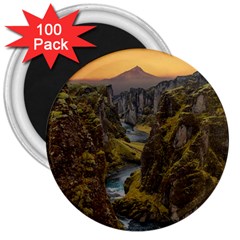 Landscape-cannon-river-mountain 3  Magnets (100 pack)