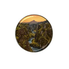 Landscape-cannon-river-mountain Hat Clip Ball Marker by Sudhe