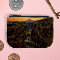 Landscape-cannon-river-mountain Mini Coin Purse