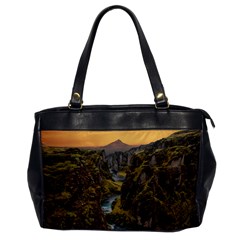 Landscape-cannon-river-mountain Oversize Office Handbag