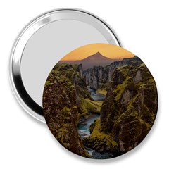 Landscape-cannon-river-mountain 3  Handbag Mirrors