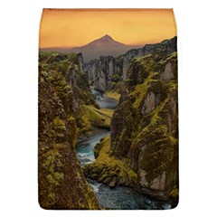 Landscape-cannon-river-mountain Removable Flap Cover (L)