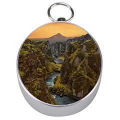 Landscape-cannon-river-mountain Silver Compasses