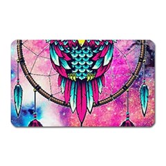 Owl Dreamcatcher Magnet (rectangular) by Sudhe