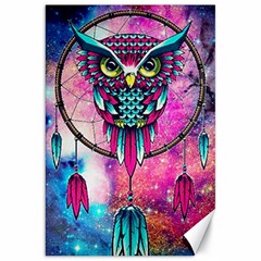 Owl Dreamcatcher Canvas 20  X 30  by Sudhe