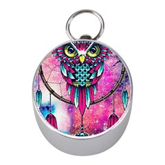 Owl Dreamcatcher Mini Silver Compasses