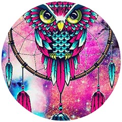 Owl Dreamcatcher Wooden Puzzle Round by Sudhe