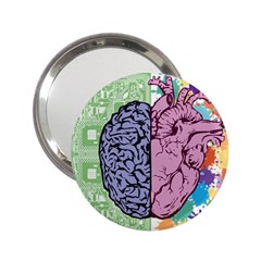 Brain-heart-balance-emotion 2.25  Handbag Mirrors