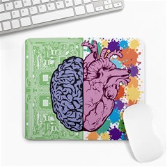 Brain-heart-balance-emotion Large Mousepads