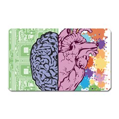 Brain-heart-balance-emotion Magnet (Rectangular)