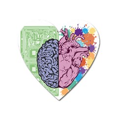 Brain-heart-balance-emotion Heart Magnet