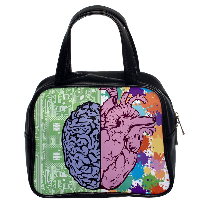 Brain-heart-balance-emotion Classic Handbag (Two Sides)