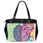 Brain-heart-balance-emotion Oversize Office Handbag (2 Sides) Back