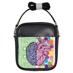 Brain-heart-balance-emotion Girls Sling Bag