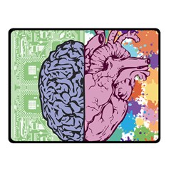 Brain-heart-balance-emotion Fleece Blanket (Small)