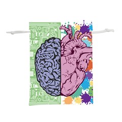 Brain-heart-balance-emotion Lightweight Drawstring Pouch (S)