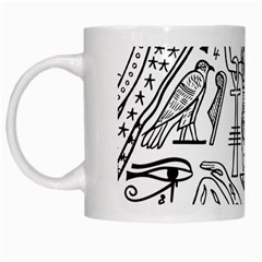 Egyptian-hieroglyphics-history-seb White Mugs by Sudhe