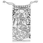 Egyptian-hieroglyphics-history-seb Jewelry Bag Back