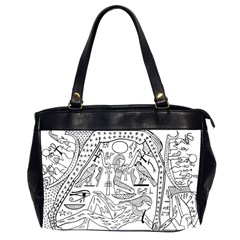 Egyptian-hieroglyphics-history-seb Oversize Office Handbag (2 Sides) by Sudhe