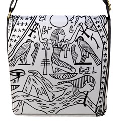 Egyptian-hieroglyphics-history-seb Flap Closure Messenger Bag (s)