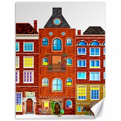 Town-buildings-old-brick-building Canvas 18  X 24  by Sudhe