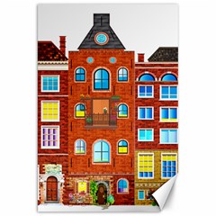 Town-buildings-old-brick-building Canvas 20  X 30  by Sudhe