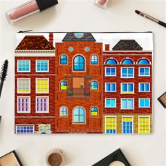 Town-buildings-old-brick-building Cosmetic Bag (xl) by Sudhe