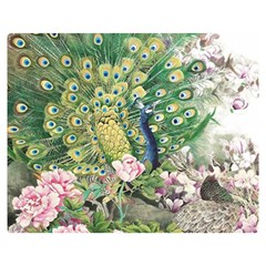 Peafowl Peacock Feather-beautiful Double Sided Flano Blanket (medium)  by Sudhe